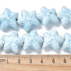 Perles en porcelaine faites à la main de la série Ocean&nbsp;X-PORC-R002-05-09