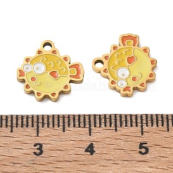 304 Edelstahl-Emaille-Anhänger&nbsp;SA-CBA7876-29G-06