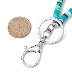 Porte-carte d'identité en argile polymère fait à la main avec sangle de cou&nbsp;HJEW-JM02508