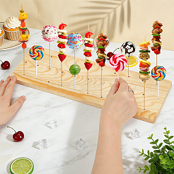 Piedistalli per esposizione di dolci in legno di pino&nbsp;ODIS-WH0095-022A