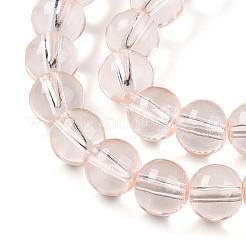 Perles de verre transparentes de peinture de cuisson&nbsp;X1-DGLA-N006-8mm-02