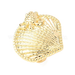 Bagues ouvertes en laiton océan&nbsp;LS-RJEW-Z129-01G-01