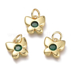 Pendentifs avec zircon cubiques à micro-pavés en laiton&nbsp;KK-P188-B