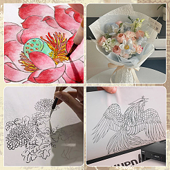 50 m lange Papierrolle mit Zikadenflügeln für Kalligrafiemalerei&nbsp;DIY-WH0671-435