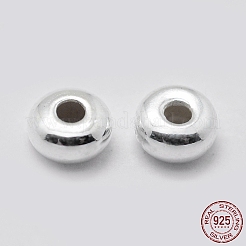 Rondelle 925 perline distanziatrici in argento sterling&nbsp;STER-N013-01D