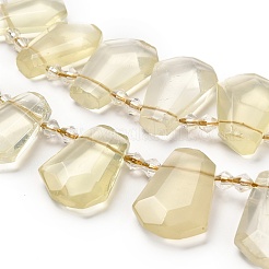 Natürliche Zitronen Jade Perlen Stränge&nbsp;G-H078-A05-01