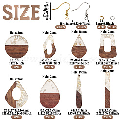 DIY-Ohrring-Sets mit Anhänger aus Messing&nbsp;DIY-TA0010-66