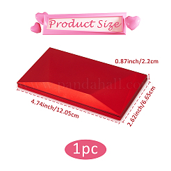 Schmuckschatullen für Ringe aus Kunststoff&nbsp;OBOX-WH0021-001B