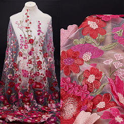Rüschenbesatz aus Polyester-Seidennetz&nbsp;DIY-WH20007-407B