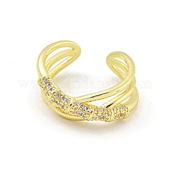 Bagues de manchette ouvertes en laiton&nbsp;RJEW-G309-40G
