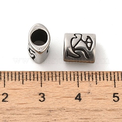 Perles ovales en acier inoxydable 304 avec constellation&nbsp;STAS-E215-05AS-01
