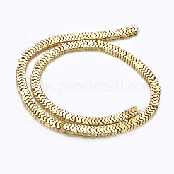 Non magnetici perle ematite sintetico fili&nbsp;G-P338-17A-7x3mm-G