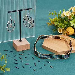 1600 Stück 4 Stile gedrehte Glasperlen&nbsp;SEED-PH0002-09B