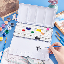 1 boîte en fer vide pour aquarelle&nbsp;CON-PH0002-94C
