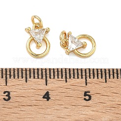 Pendentifs en laiton zircon cubique pavé&nbsp;KK-A291-18G