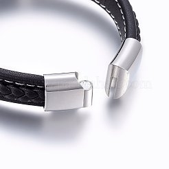 Lederband Kordel Armband & Armreif&nbsp;BJEW-E345-09P