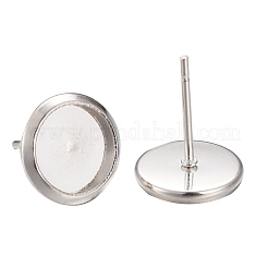 40 pz 4 misure di orecchini a bottone in acciaio inossidabile 304 anti-ossidazione&nbsp;STAS-LS0001-02P