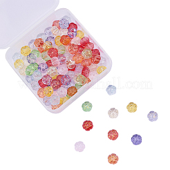 100pcs 10 Farben transparente Glasperlen&nbsp;GLAA-CJ0001-46