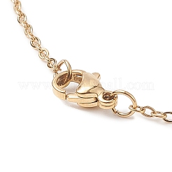 Collana con pendente a croce in rilievo con pietre preziose miste naturali&nbsp;NJEW-JN04236