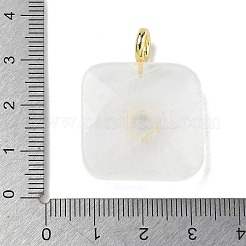Anhänger aus natürlichem Quarzkristall mit Facettenschliff&nbsp;G-C274-03-G09
