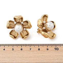 Pendientes de botón de acero inoxidable 304&nbsp;EJEW-M073-15G