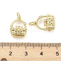 Colgante micropavé cubic zirconia de latón&nbsp;KK-H527-19G