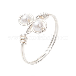 Muschelperle Fingerringe&nbsp;RJEW-JR00944-02