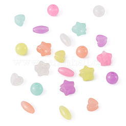 200pcs 4 leuchtende Acrylperlen im Stil&nbsp;TACR-FS0001-02