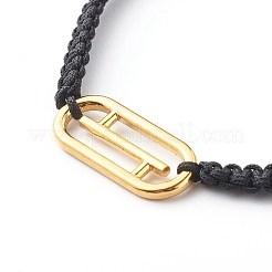 Pulseras de cuentas trenzadas con hilo de nailon ajustable hecho a mano&nbsp;BJEW-JB06482