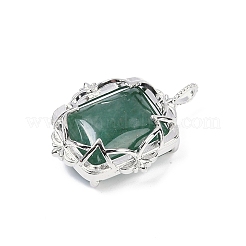 Pendentifs en aventurine vert naturel&nbsp;G-I381-01P-01
