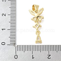 Colgante micropavé cubic zirconia de latón&nbsp;KK-K298-50G
