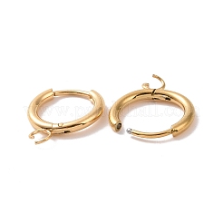 Accessoires de boucles d'oreilles créoles en acier inoxydable plaqués sous vide PVD&nbsp;STAS-J400-36G