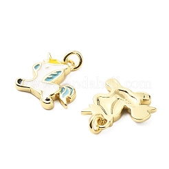 Messing Emaille Anhänger / charms&nbsp;KK-L237-028G-02