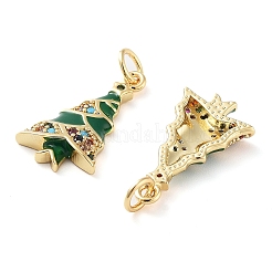 Pendentifs en laiton plaqués sur support pour thème de Noël&nbsp;KK-M280-11E-G