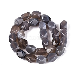 Chapelets de perles en agate grise naturelle&nbsp;GG-N361-06A-05