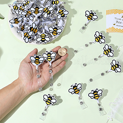 50 Stück Bienen-Polyester mit ABS-Kunststoff&nbsp;HJEW-DR00247