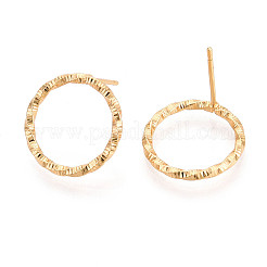 Clous d'oreilles en laiton&nbsp;EJEW-T047-45G