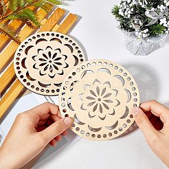 Fonds de panier en bois&nbsp;DIY-WH0167-27B