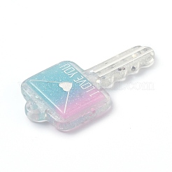 Gros pendentifs en résine bicolore&nbsp;RESI-Z001-03A