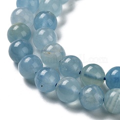 Natürliche blaue Calcit Perlen Stränge&nbsp;G-F756-A02-02