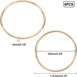 Runde / runde Ring Eisen Geldbörse Griffe&nbsp;LS-FIND-CA0001-12G