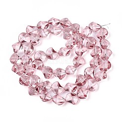 Peinture de cuisson perles de verre transparentes brins&nbsp;DGLA-N017-03D