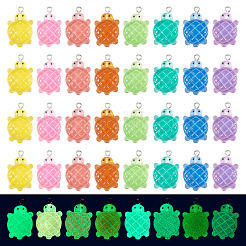32 pendentif en résine opaque lumineuse et dégradé de 8 couleurs&nbsp;RESI-TA0003-64