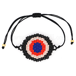 Freundschaftsauge Loommuster Saatperlen Armbänder für Frauen&nbsp;BJEW-Z013-18B