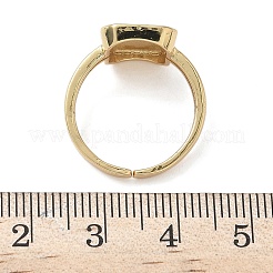 Micro cuivres ouvrent zircone cubique anneaux de manchette&nbsp;RJEW-H256-12G