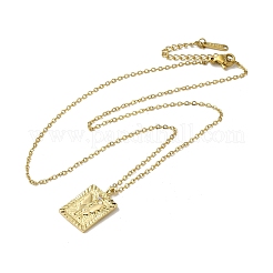 Collares colgantes de circonita cúbica transparente micro pavé de latón&nbsp;NJEW-K269-03B-G