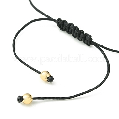 2 Stück 2-teiliges Armband-Set aus natürlichem schwarzem Achat&nbsp;BJEW-JB09443