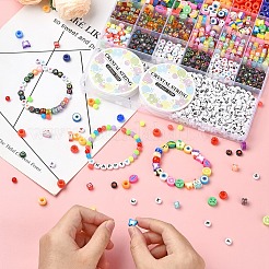 DIY-Sets zur Schmuckherstellung für Armbänder aus Acryl- und Polymer-Tonperlen&nbsp;DIY-YW0010-79