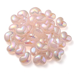 Placcatura uv arcobaleno iridescente imitazione gelatina perline acriliche&nbsp;X-OACR-C007-08B