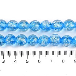 Or à la main perles feuille lampwork brins&nbsp;LAMP-Q002-01C
